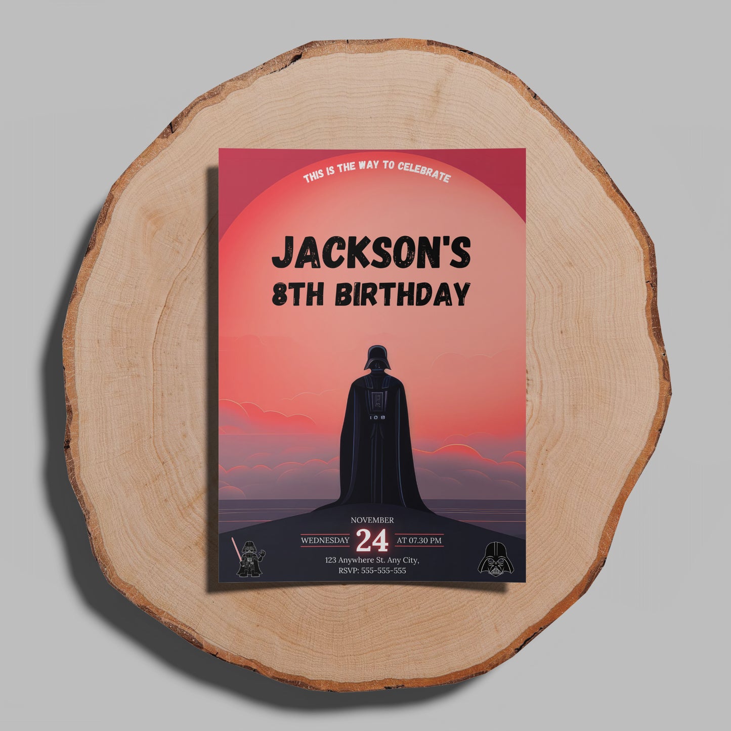 Star Wars Birthday Invitation Template - CreativeRino