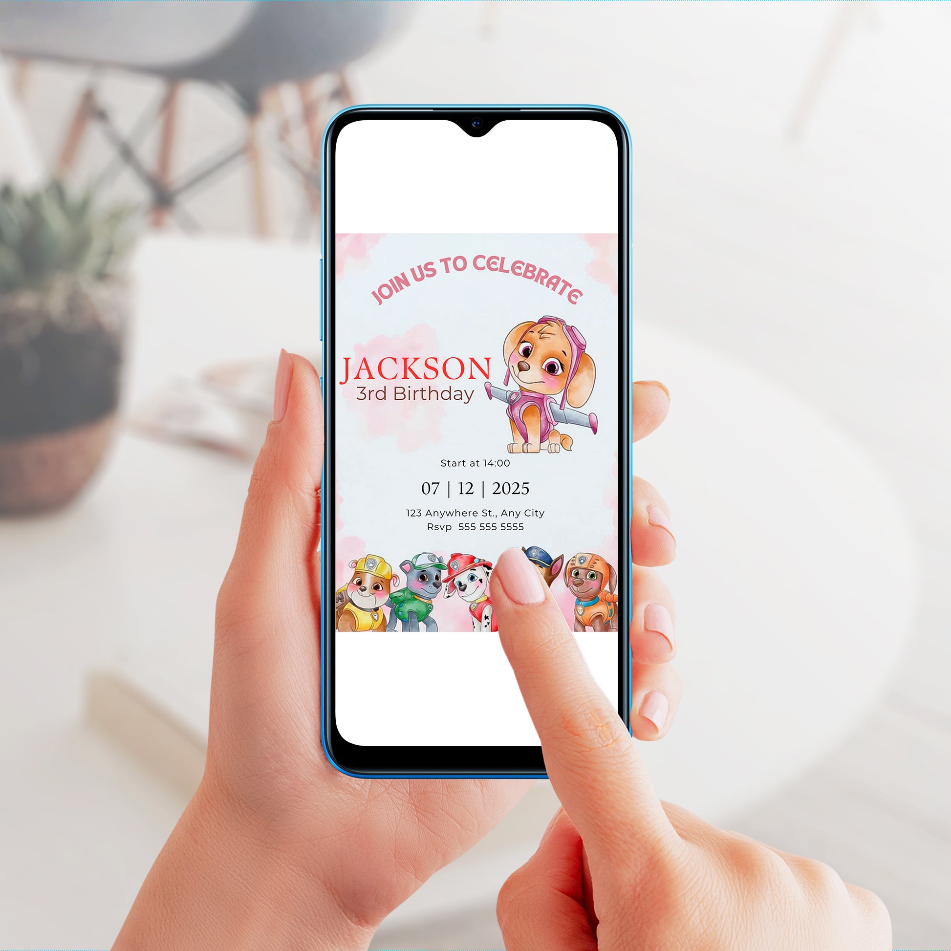 Editable Paw Patrol Birthday Party Template - CreativeRino