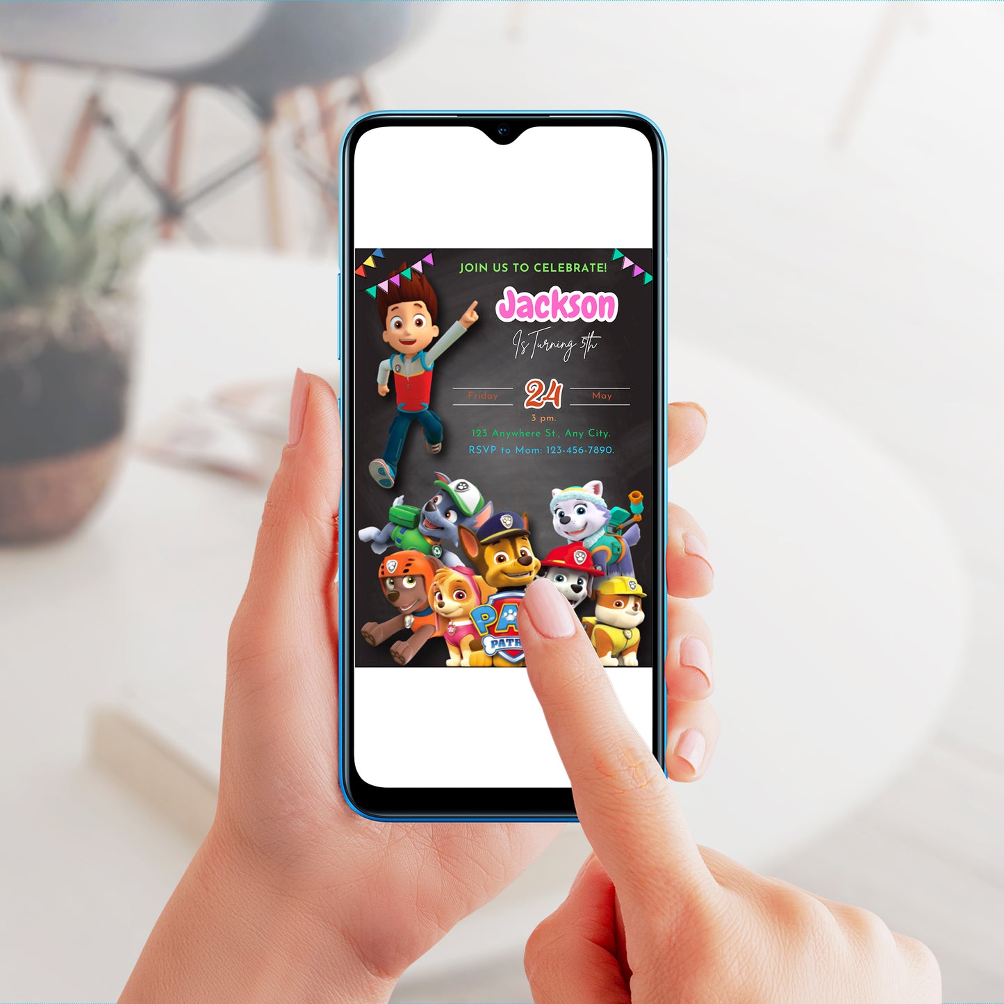 Paw Patrol Birthday Invite - CreativeRino