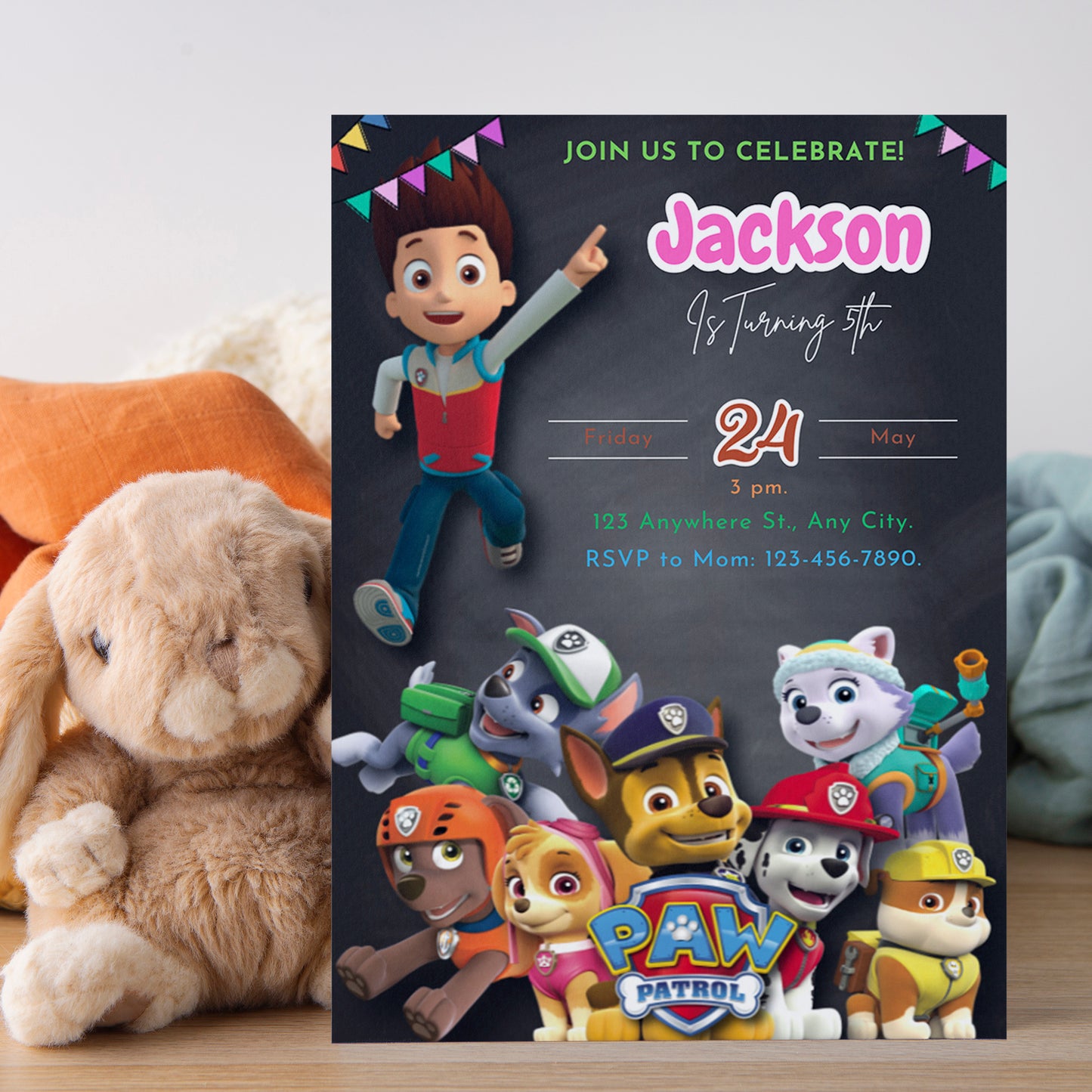 Paw Patrol Birthday Invite - CreativeRino