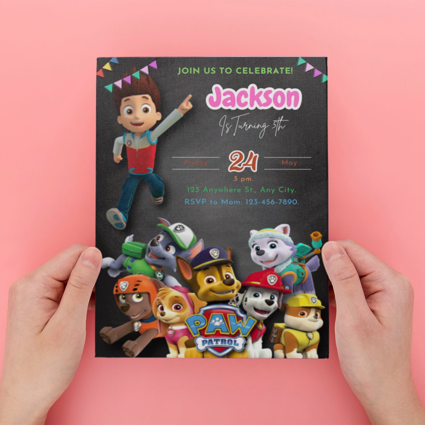 Paw Patrol Birthday Invite - CreativeRino