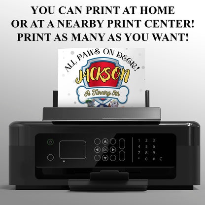 Paw Patrol Birthday Invitations - CreativeRino