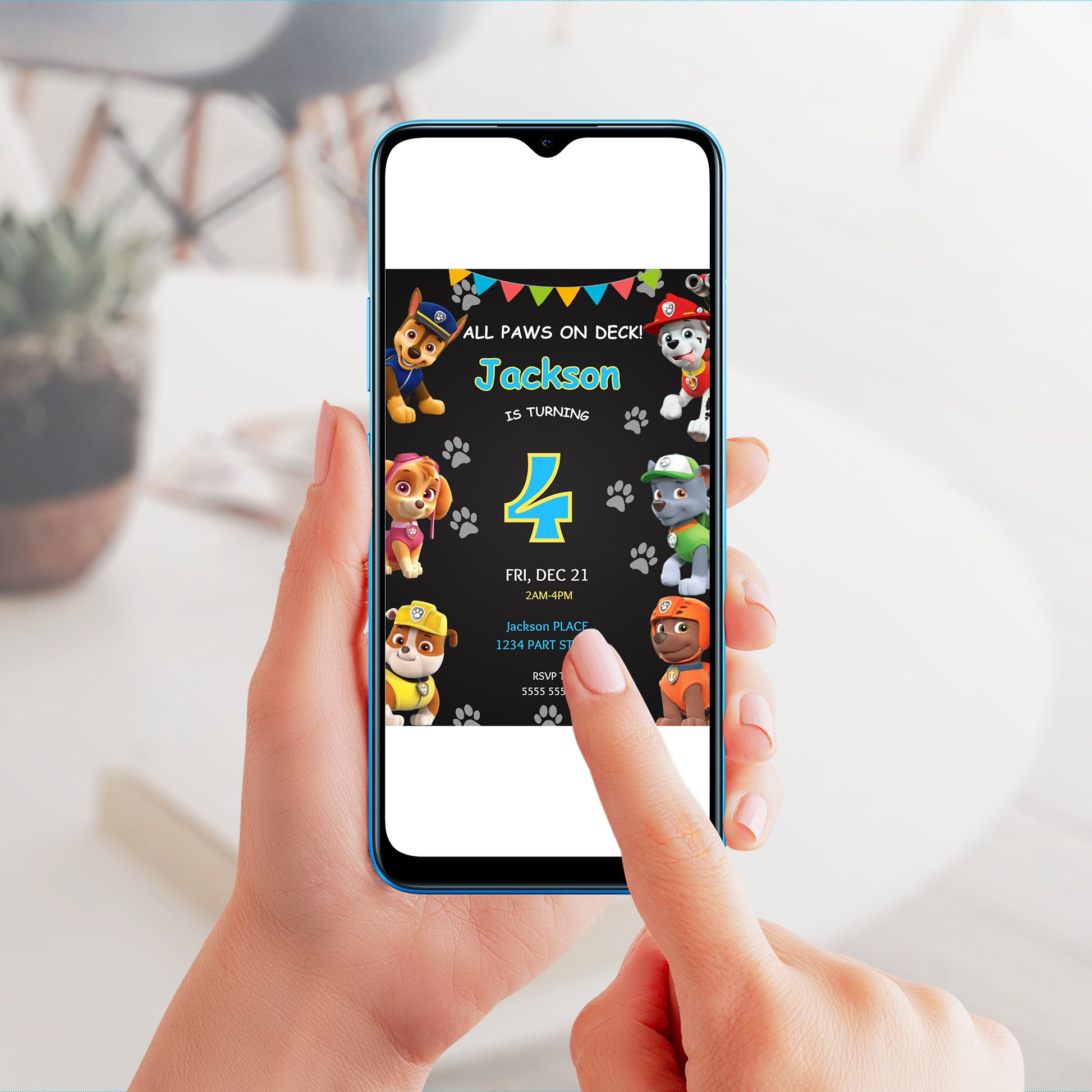 Birthday Invite Paw Patrol - CreativeRino