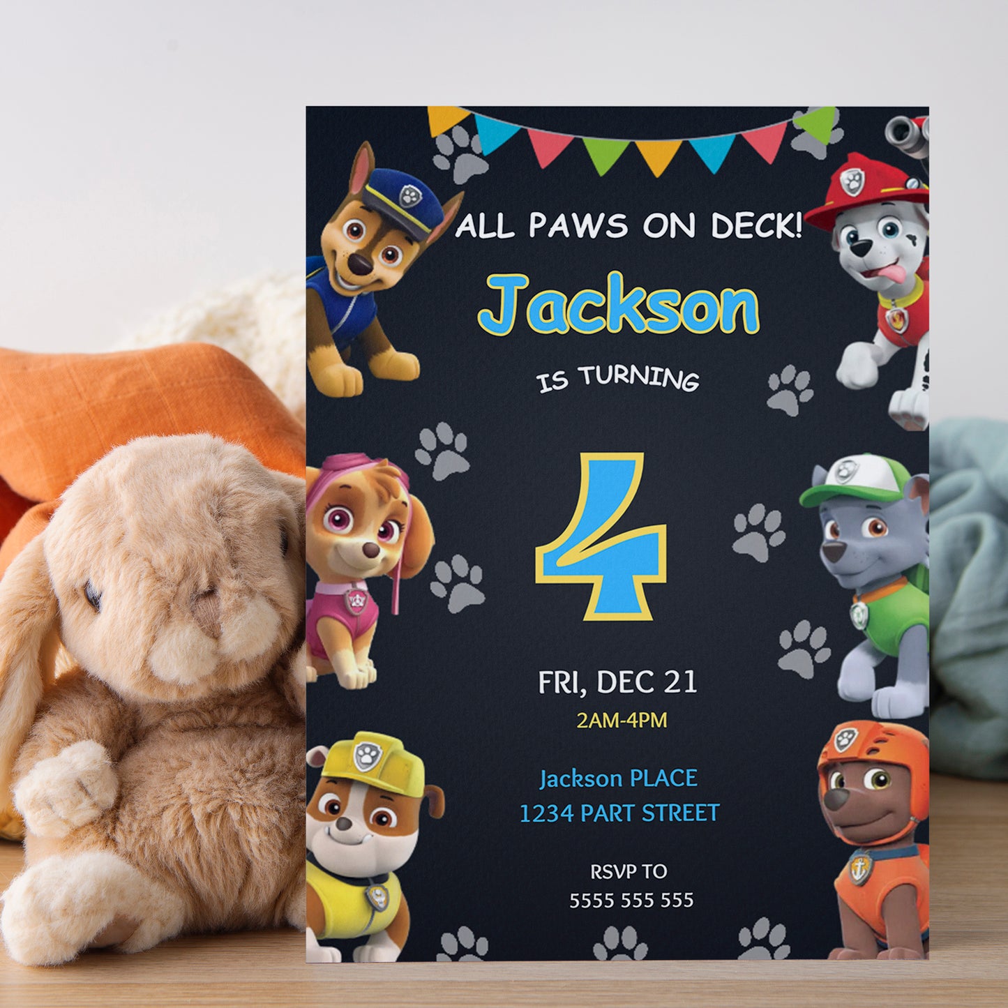 Birthday Invite Paw Patrol - CreativeRino