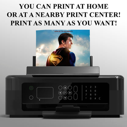 Superman Birthday Invitation Template - CreativeRino