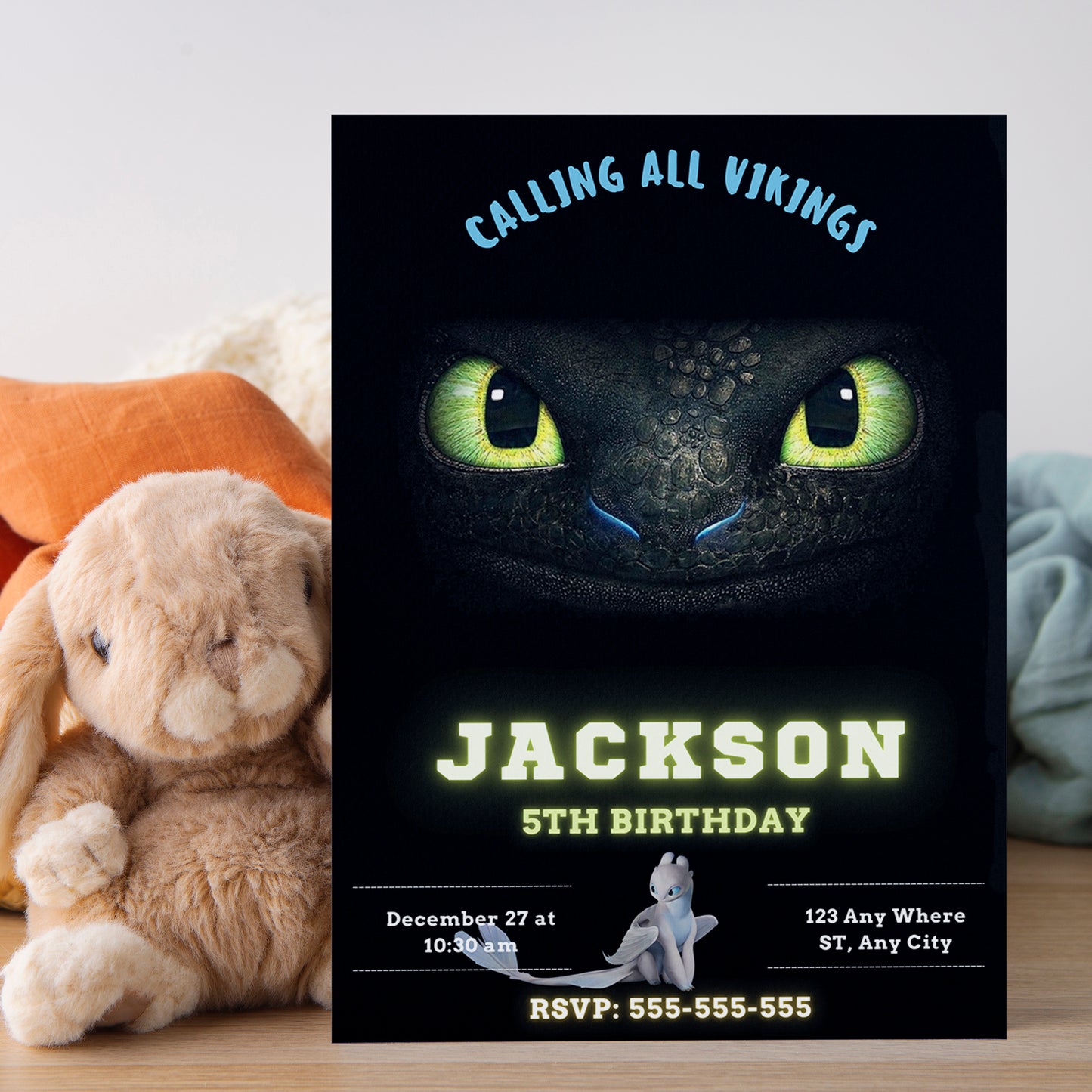 How to Train Your Dragon Birthday Invitations - CreativeRino