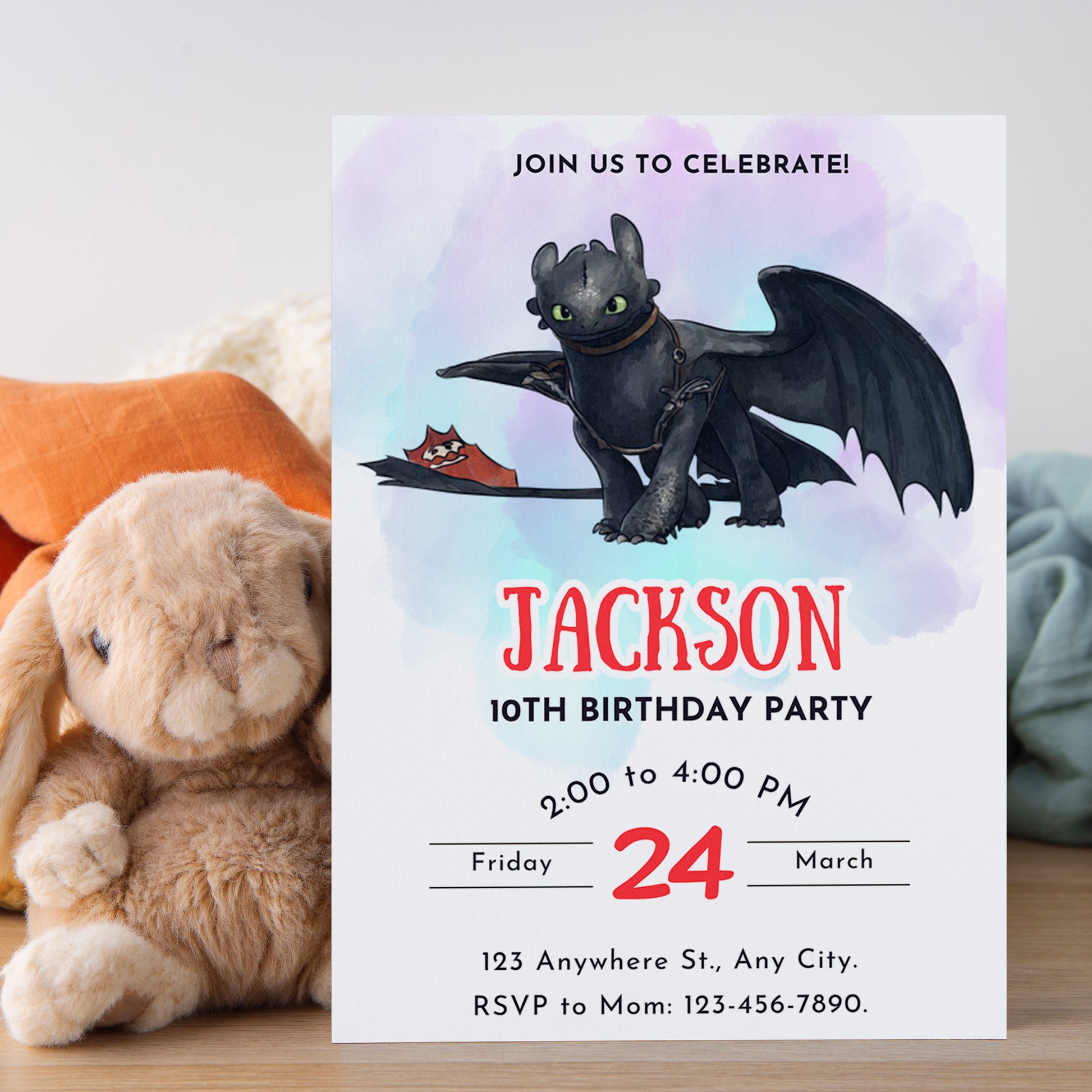 How to Train Your Dragon Invitations - CreativeRino