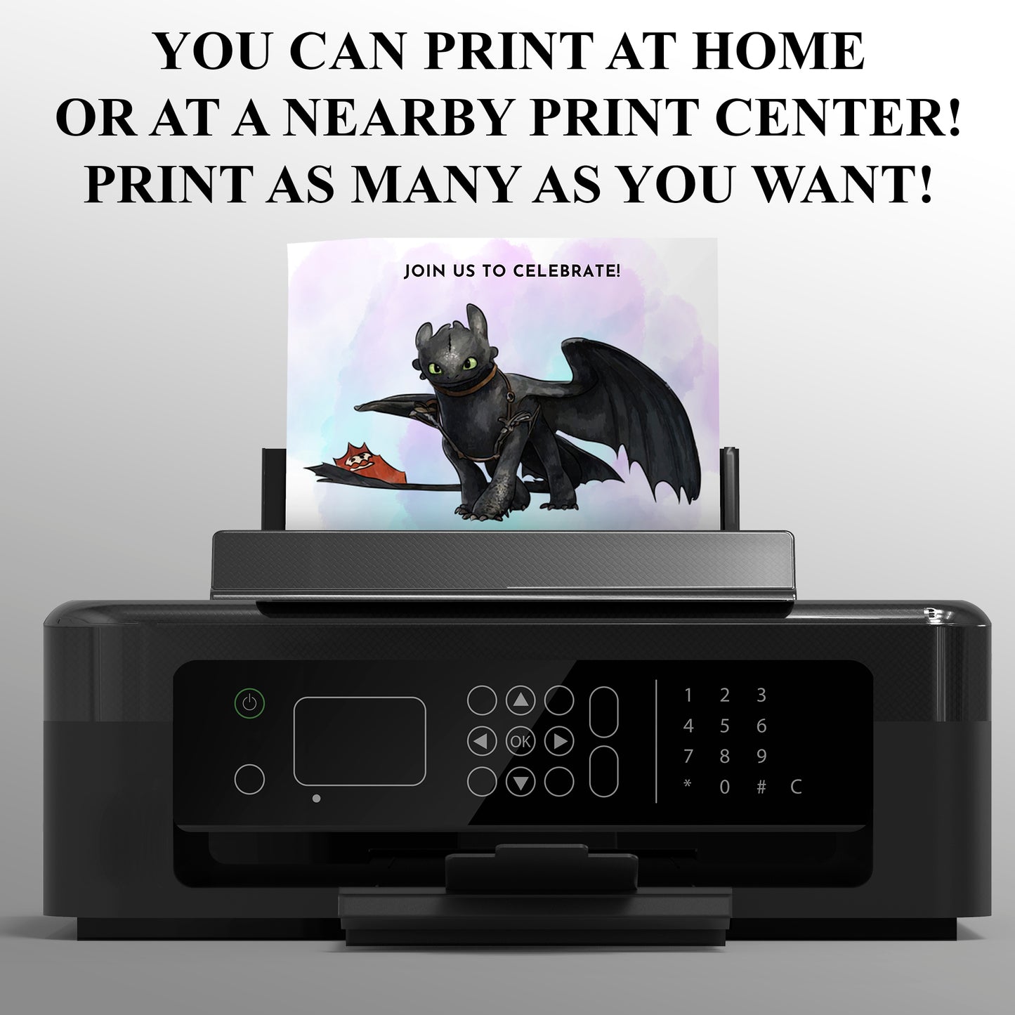 How to Train Your Dragon Invitations - CreativeRino