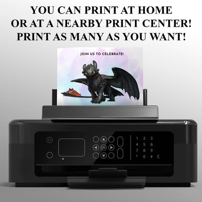 How to Train Your Dragon Invitations - CreativeRino