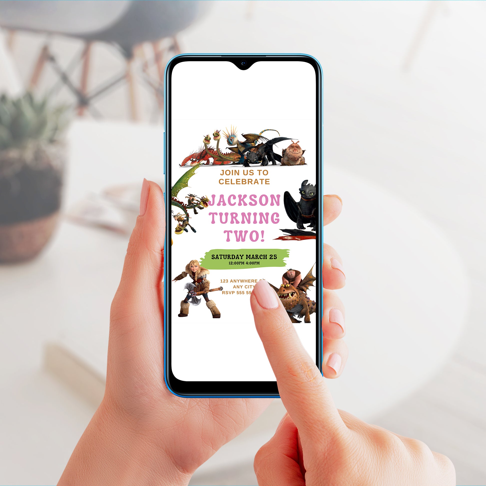 How to Train Your Dragon Birthday Invite - CreativeRino