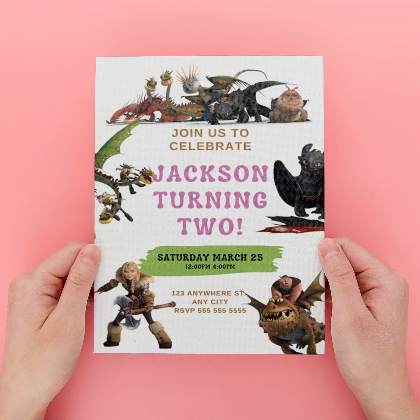 How to Train Your Dragon Birthday Invite - CreativeRino