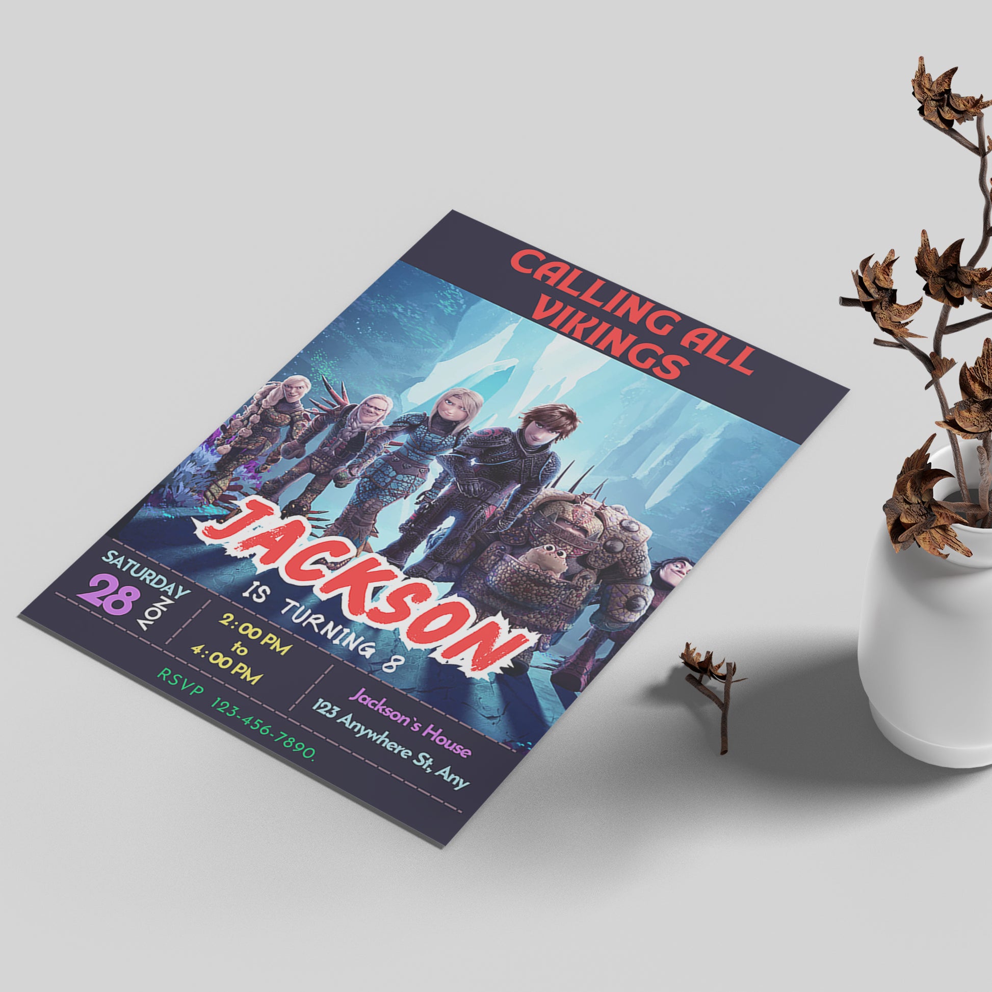 How to Train Your Dragon Party Template - CreativeRino