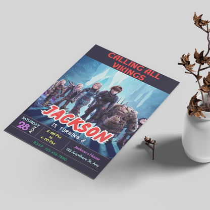 How to Train Your Dragon Party Template - CreativeRino