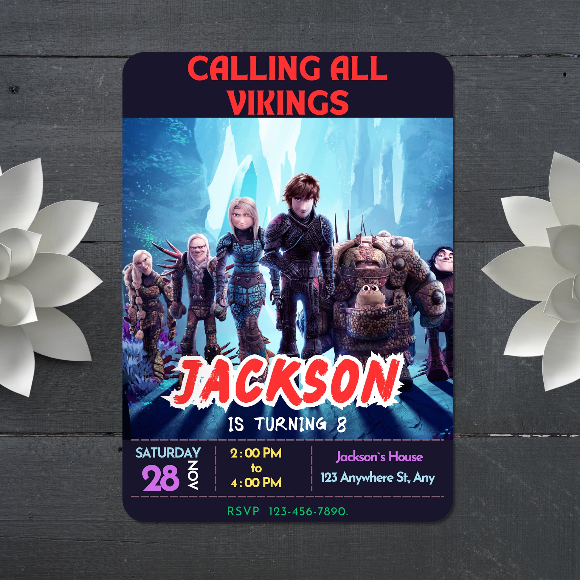 How to Train Your Dragon Party Template - CreativeRino