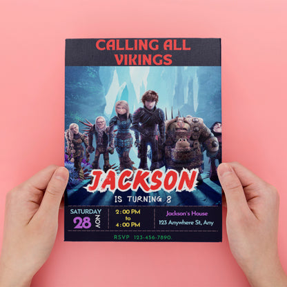 How to Train Your Dragon Party Template - CreativeRino