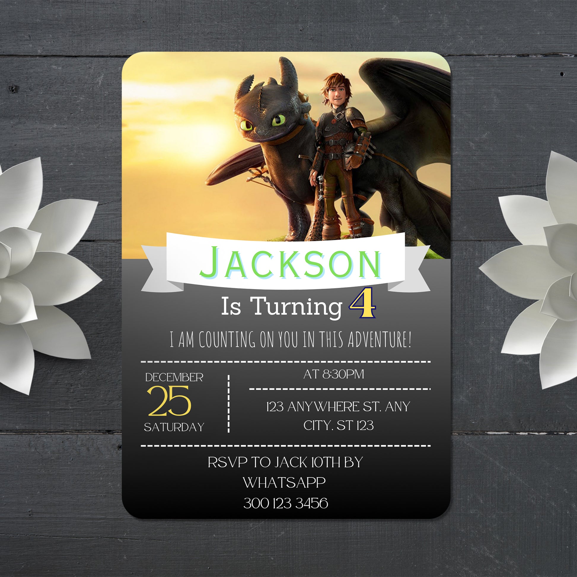 How to Train Your Dragon Invite Printable - CreativeRino