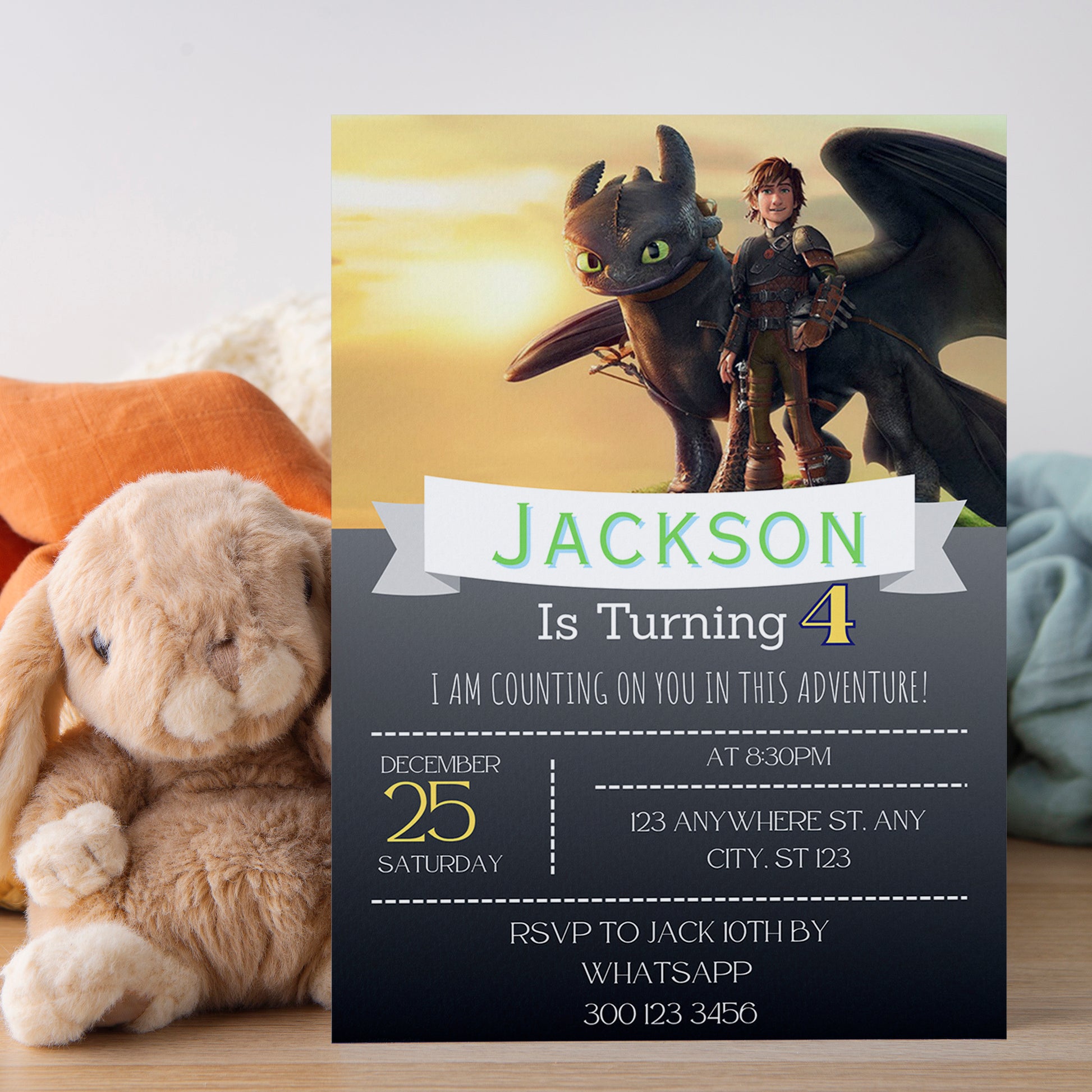 How to Train Your Dragon Invite Printable - CreativeRino