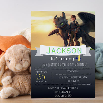How to Train Your Dragon Invite Printable - CreativeRino