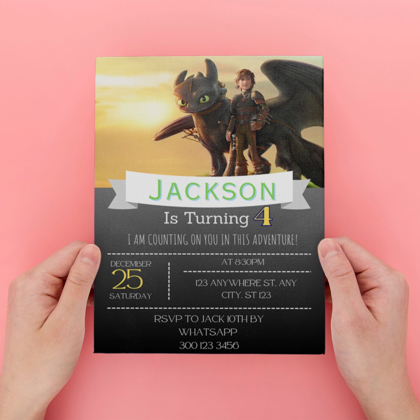 How to Train Your Dragon Invite Printable - CreativeRino
