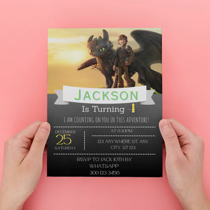How to Train Your Dragon Invite Printable - CreativeRino