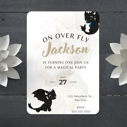 Editable How to Train Your Dragon Invite - CreativeRino