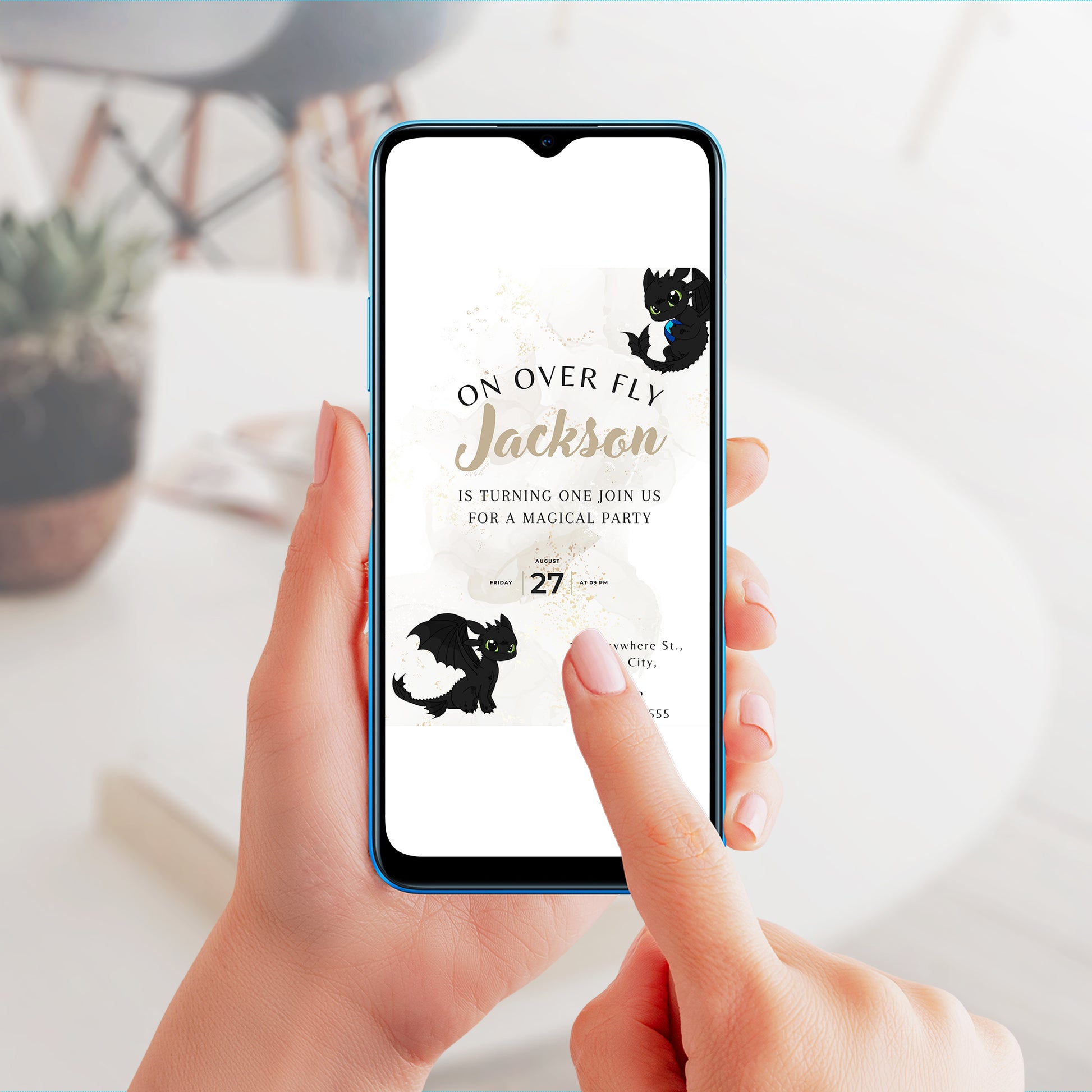 Editable How to Train Your Dragon Invite - CreativeRino