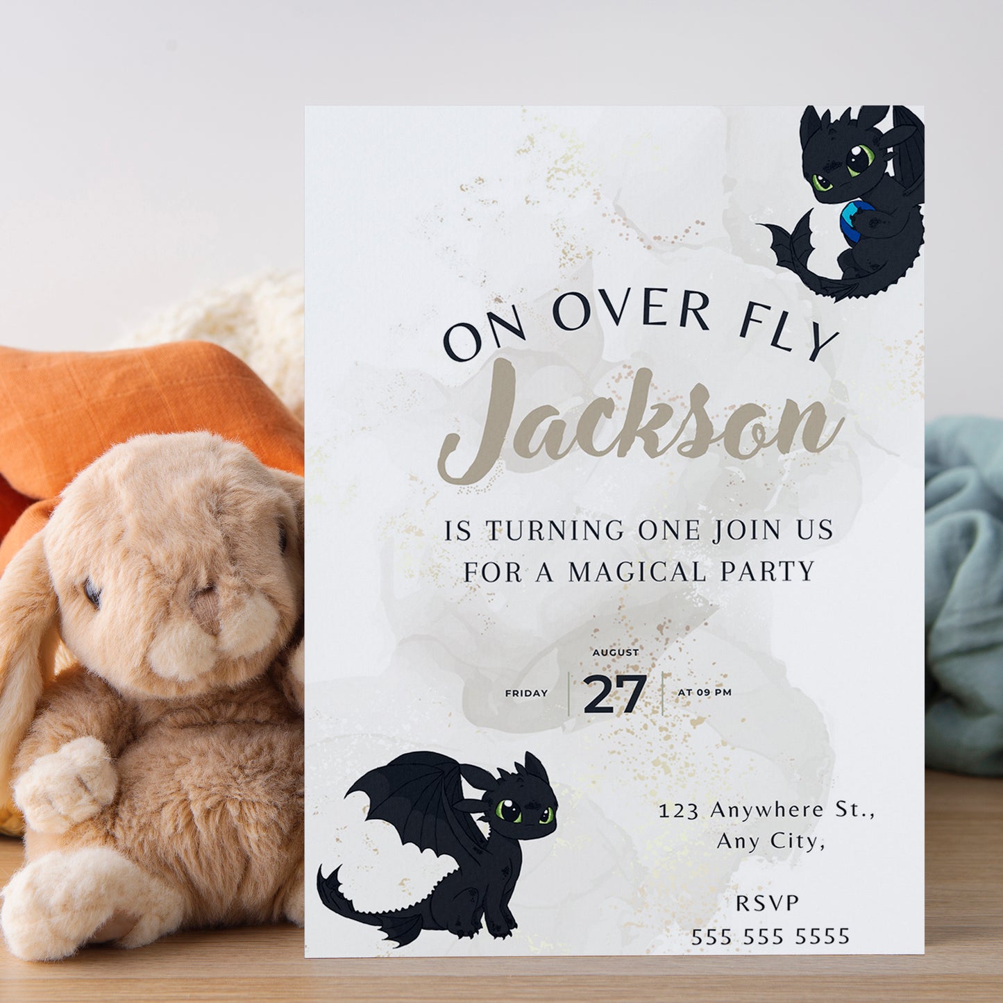 Editable How to Train Your Dragon Invite - CreativeRino