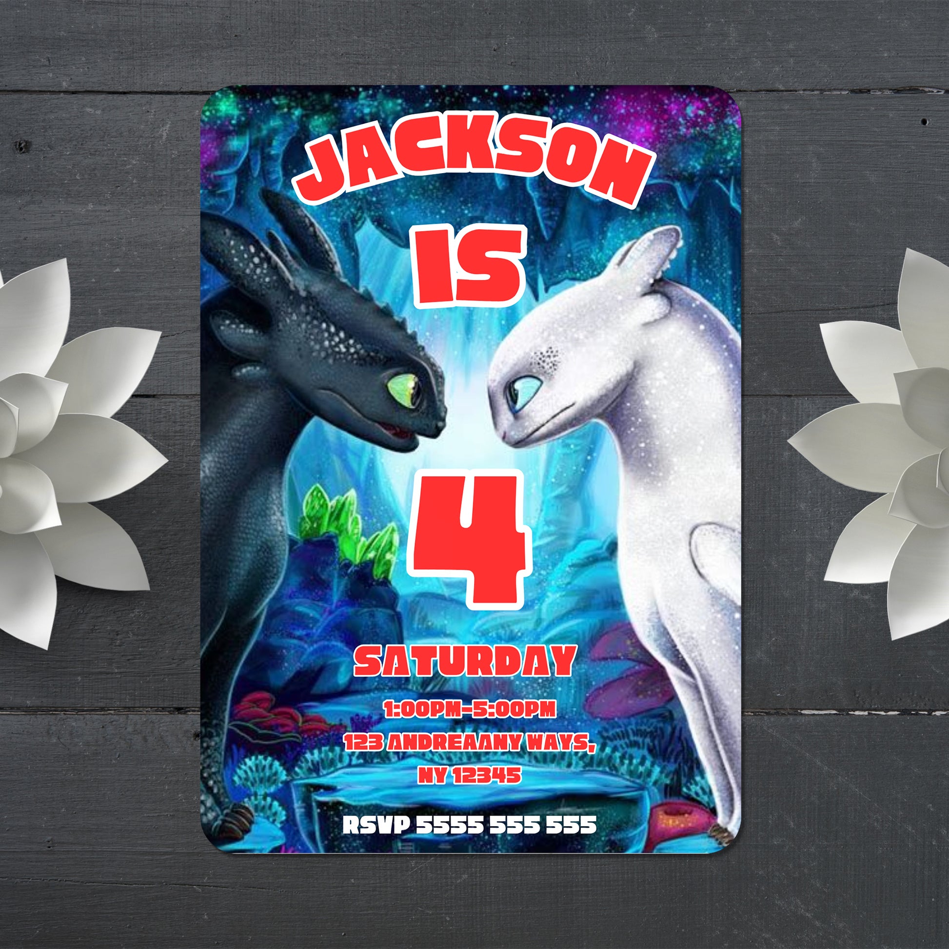 How to Train Your Dragon Party Invitation - CreativeRino