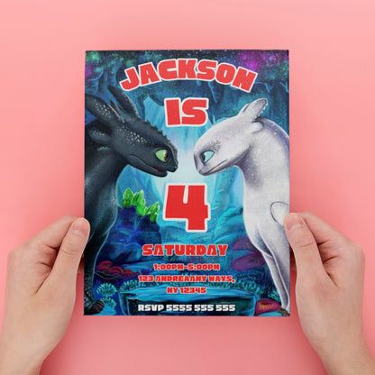 How to Train Your Dragon Party Invitation - CreativeRino