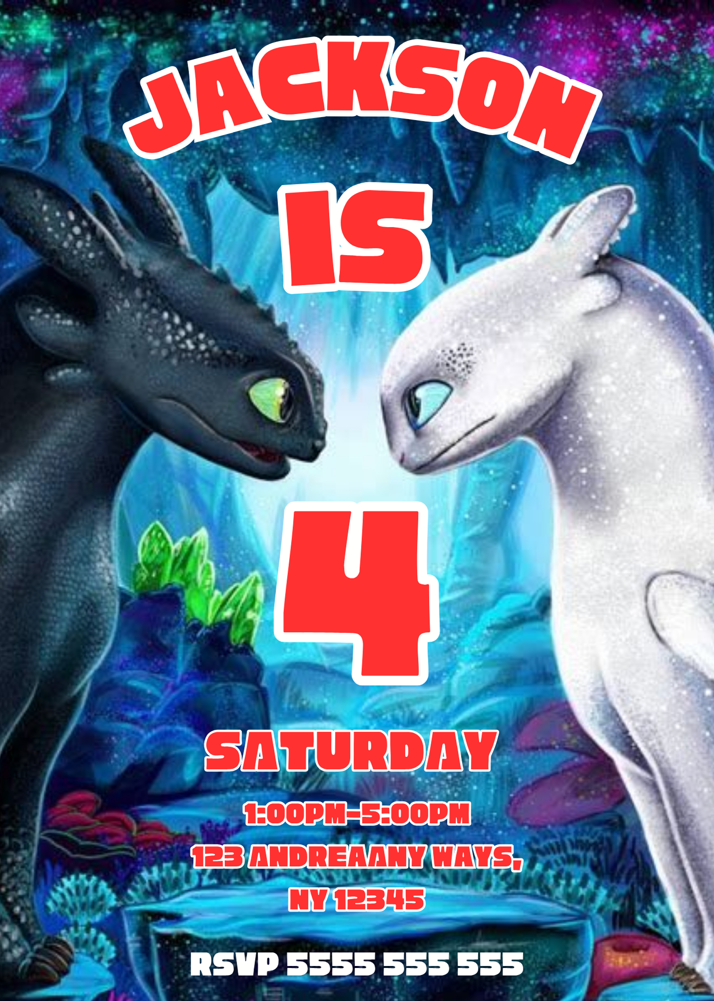How to Train Your Dragon Party Invitation - CreativeRino