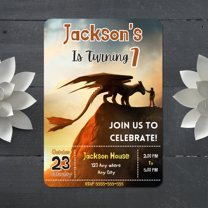 How to Train Your Dragon Theme Invitation - CreativeRino