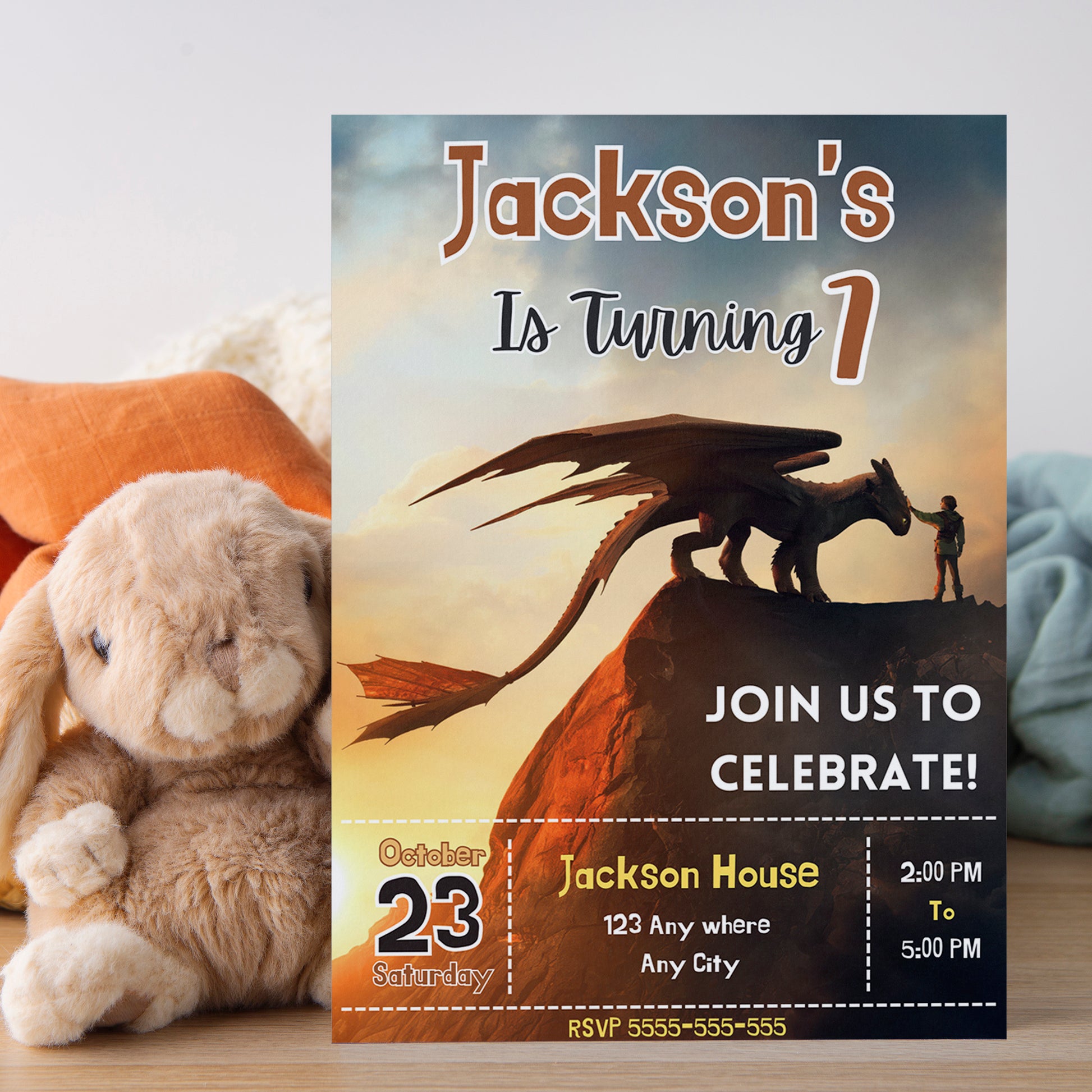 How to Train Your Dragon Theme Invitation - CreativeRino