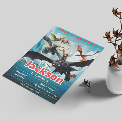 Instant How to Train Your Dragon Invite - CreativeRino