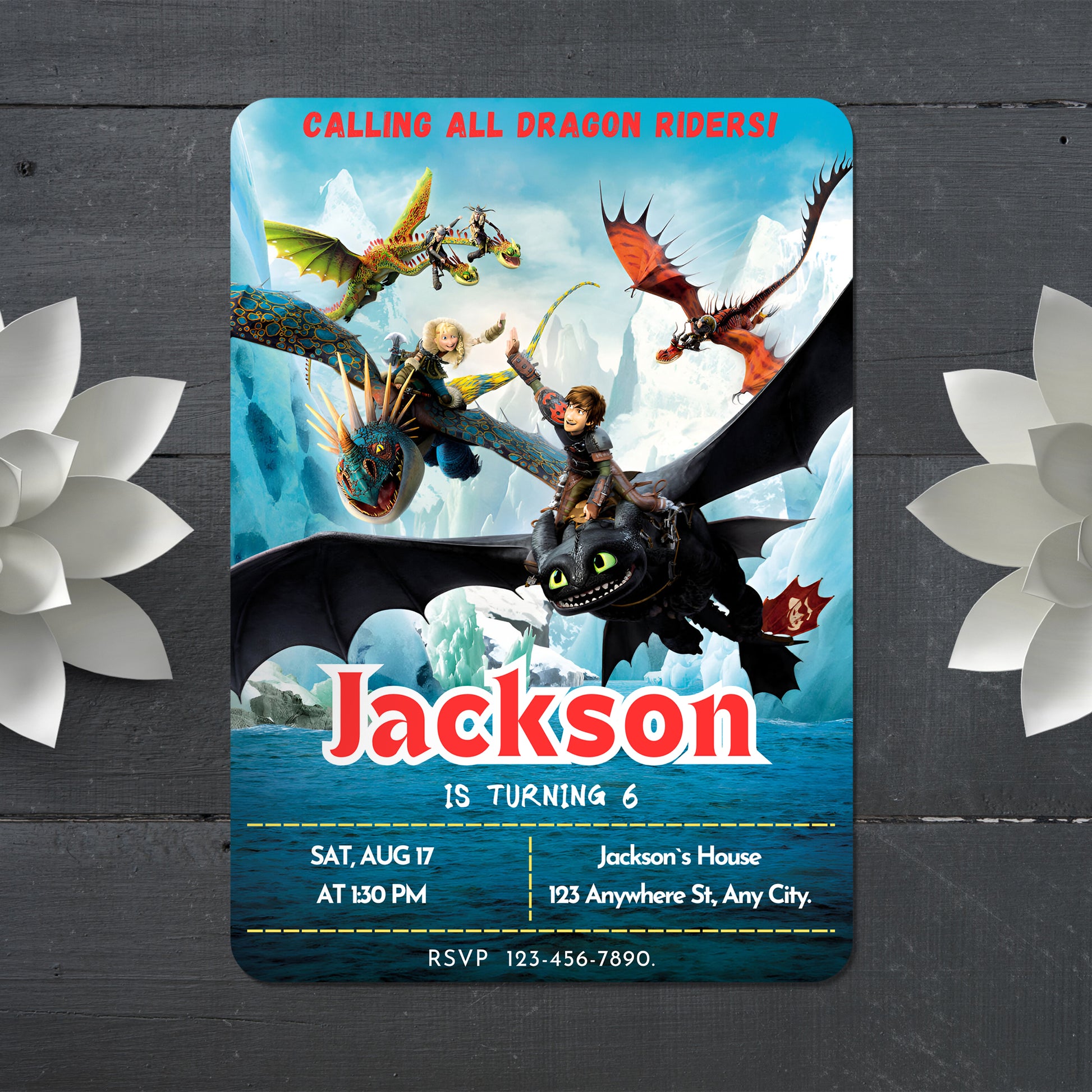 Instant How to Train Your Dragon Invite - CreativeRino