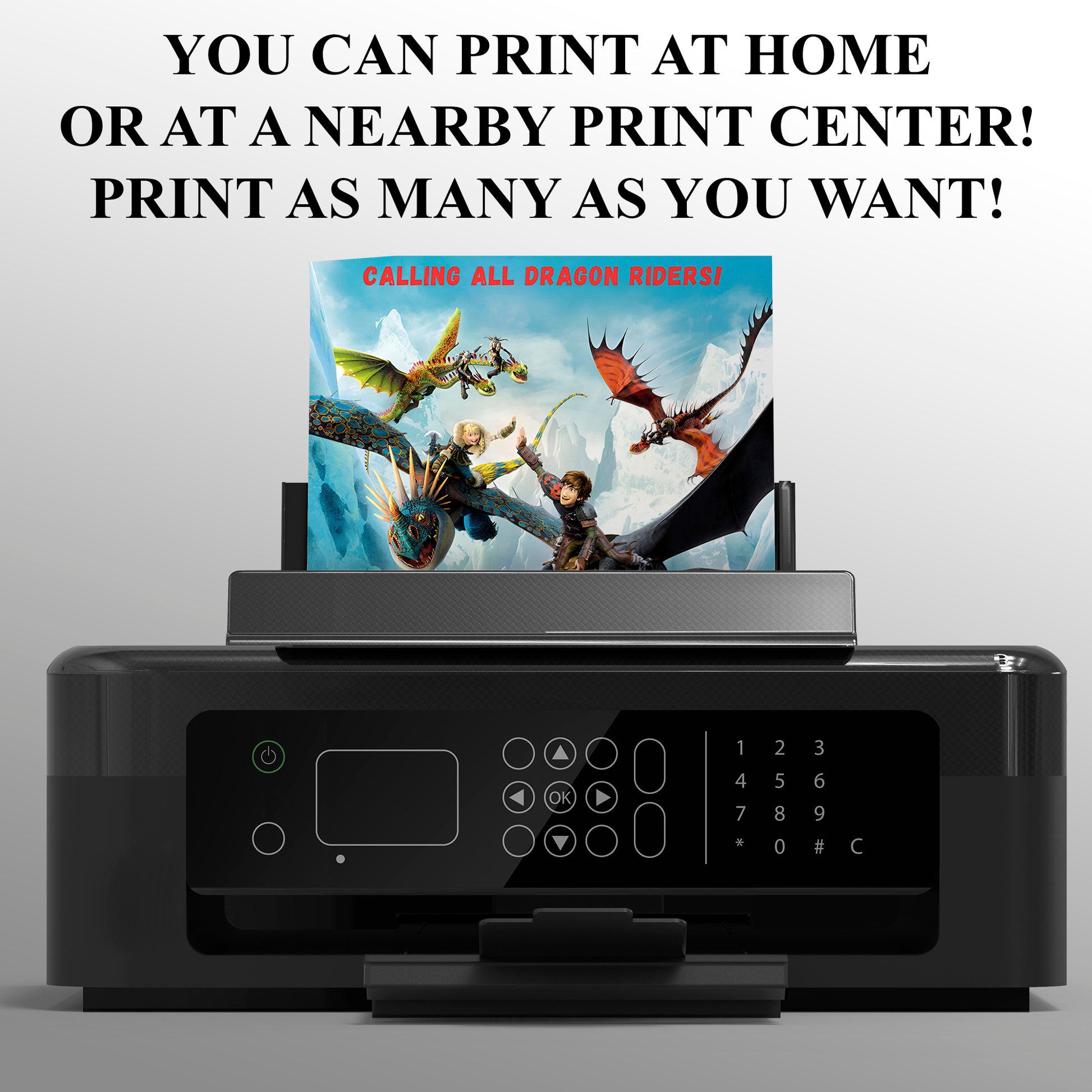 Instant How to Train Your Dragon Invite - CreativeRino