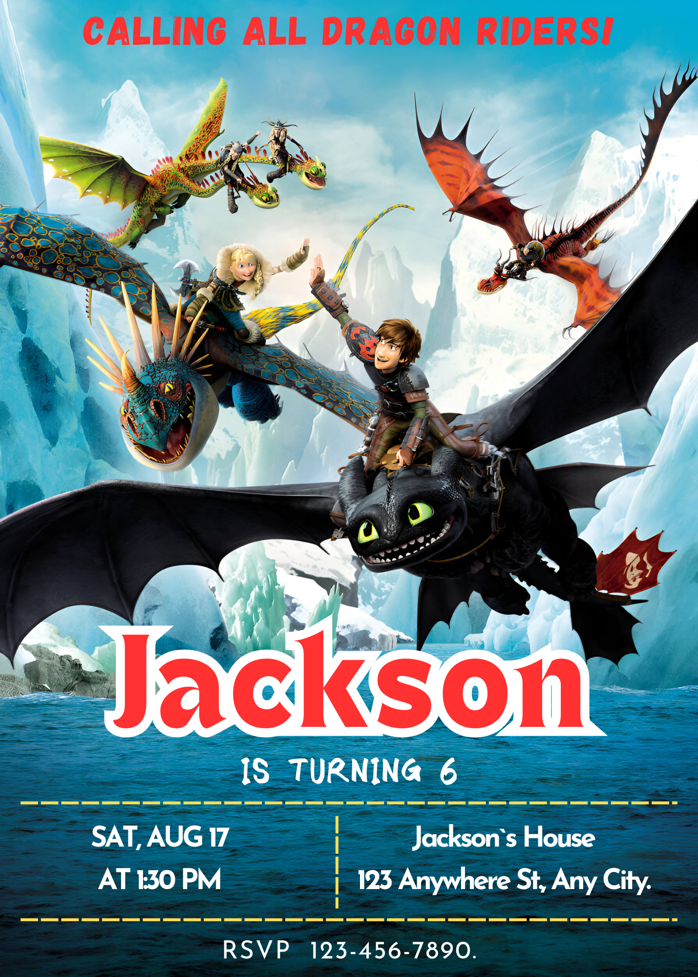 Instant How to Train Your Dragon Invite - CreativeRino
