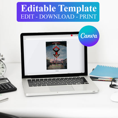 Spiderman Birthday Invitation Template - CreativeRino