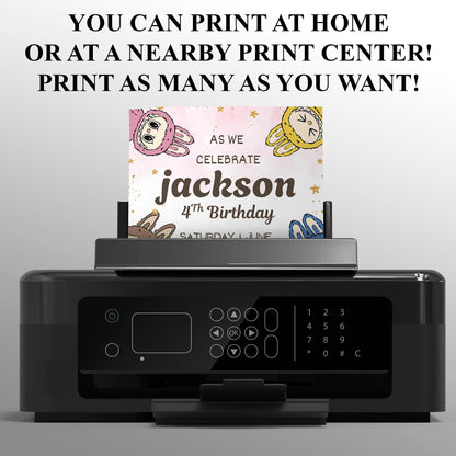 Labubu Birthday Invite for Kids - CreativeRino