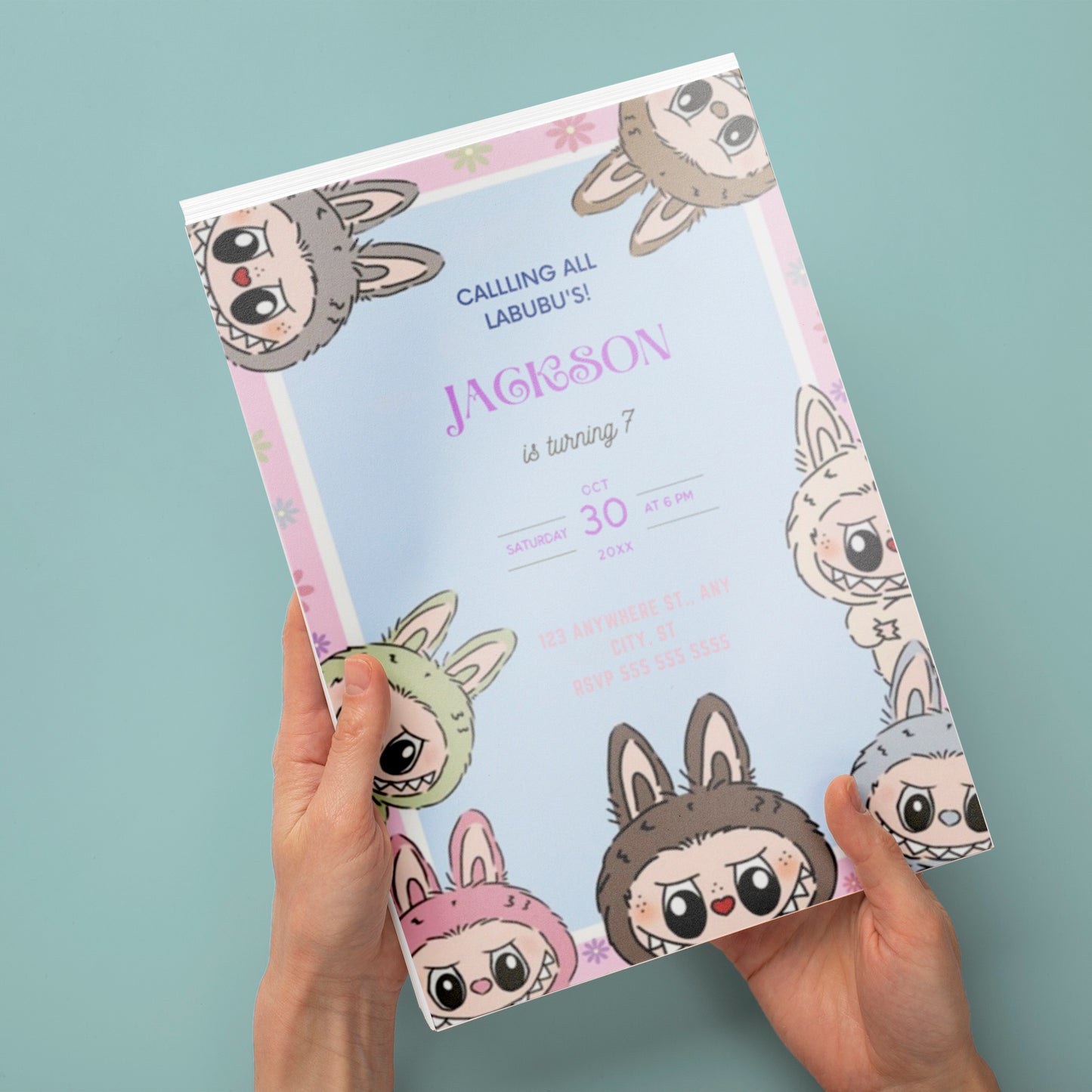 Labubu Birthday Party Invitation - CreativeRino