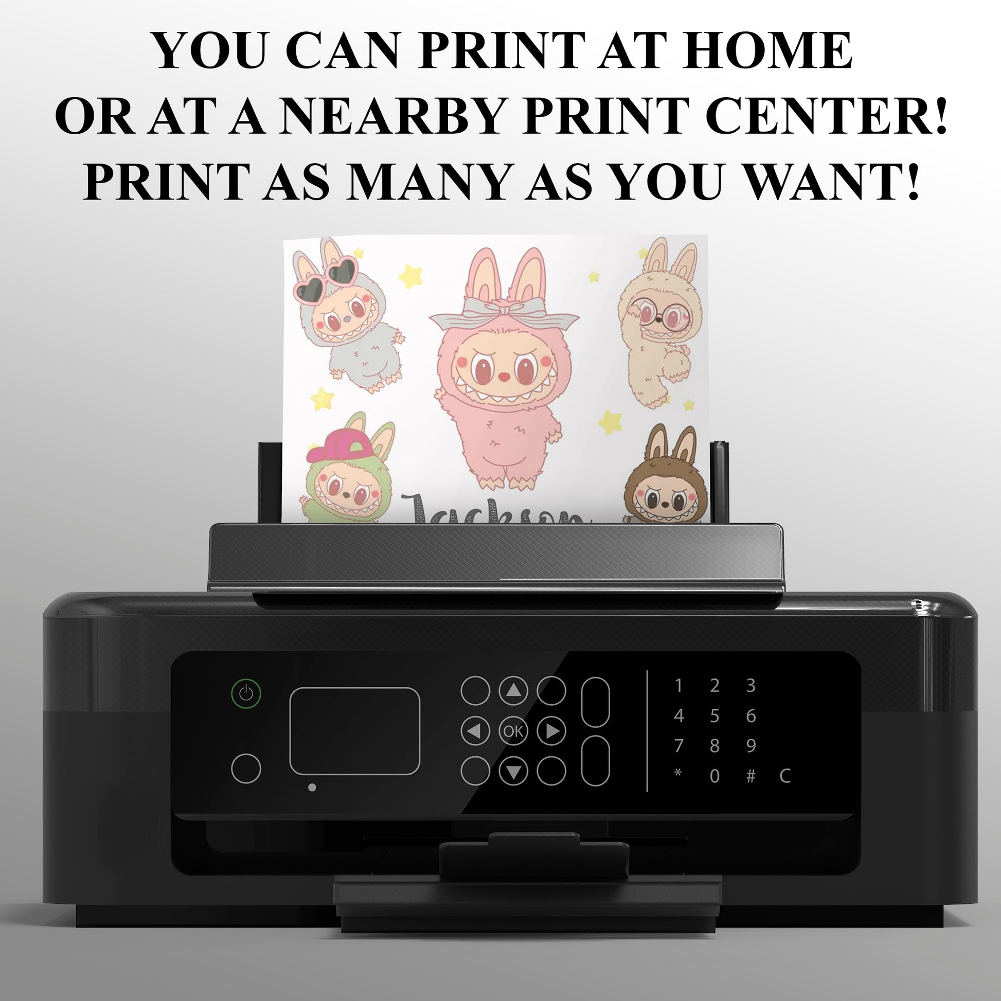 Labubu Digital Invitation for Kids - CreativeRino