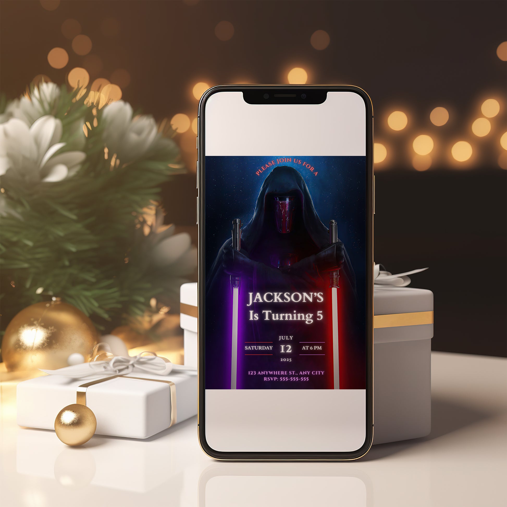 Star Wars Birthday Invitation Template - CreativeRino