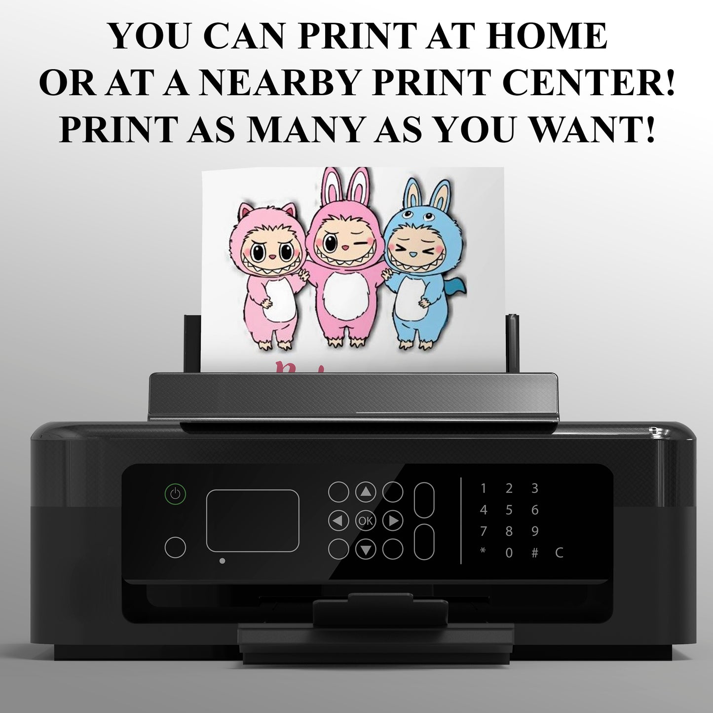 Digital Labubu Baby Shower Invite - CreativeRino