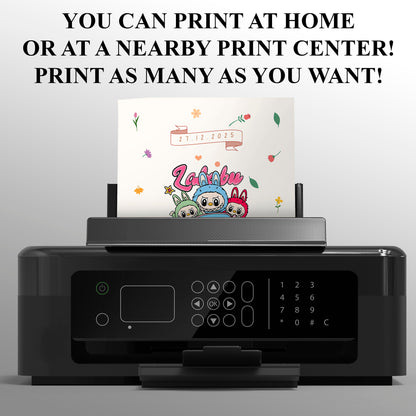 Labubu Inspired Wedding Invitation - CreativeRino