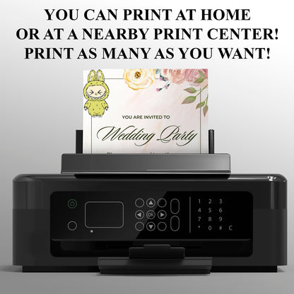 Labubu Wedding e-Invitation Design - CreativeRino