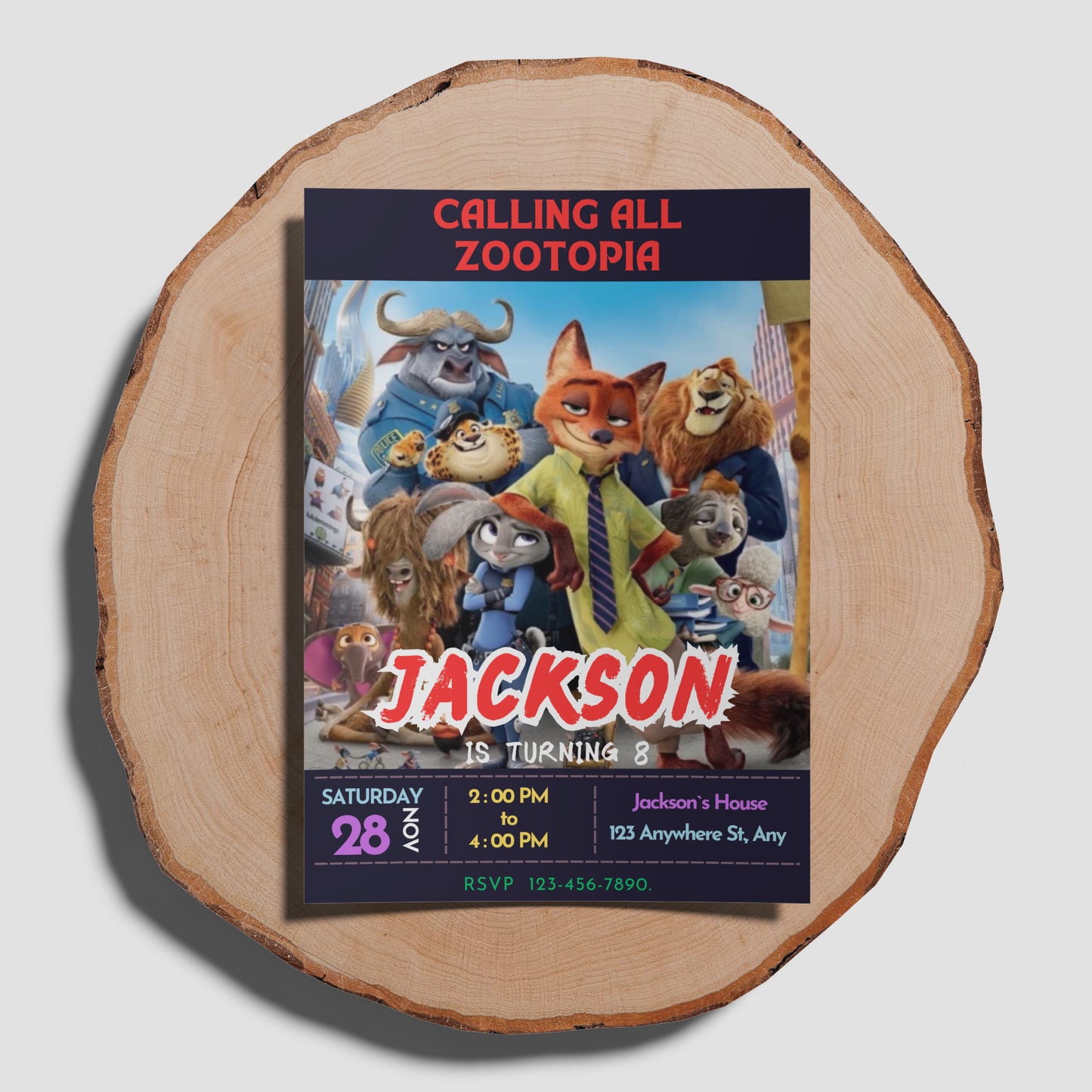 Zootopia Invitations for Wild Parties - CreativeRino