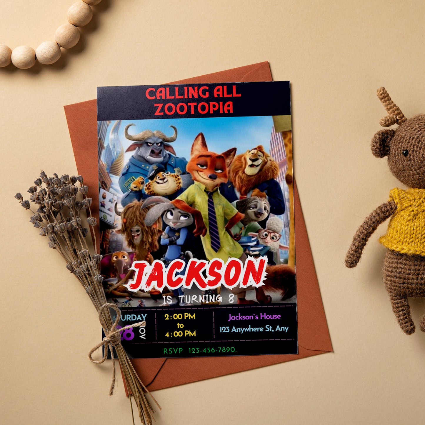 Zootopia Invitations for Wild Parties - CreativeRino