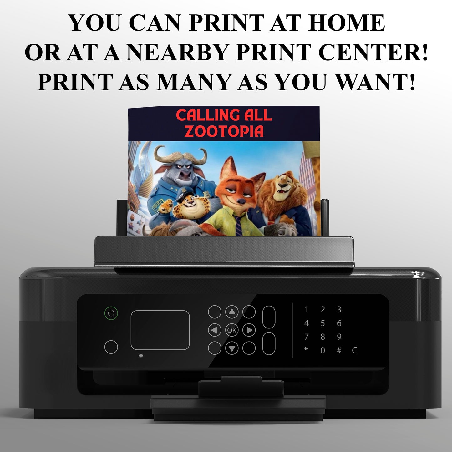 Zootopia Invitations for Wild Parties - CreativeRino