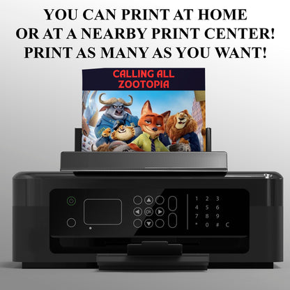 Zootopia Invitations for Wild Parties - CreativeRino