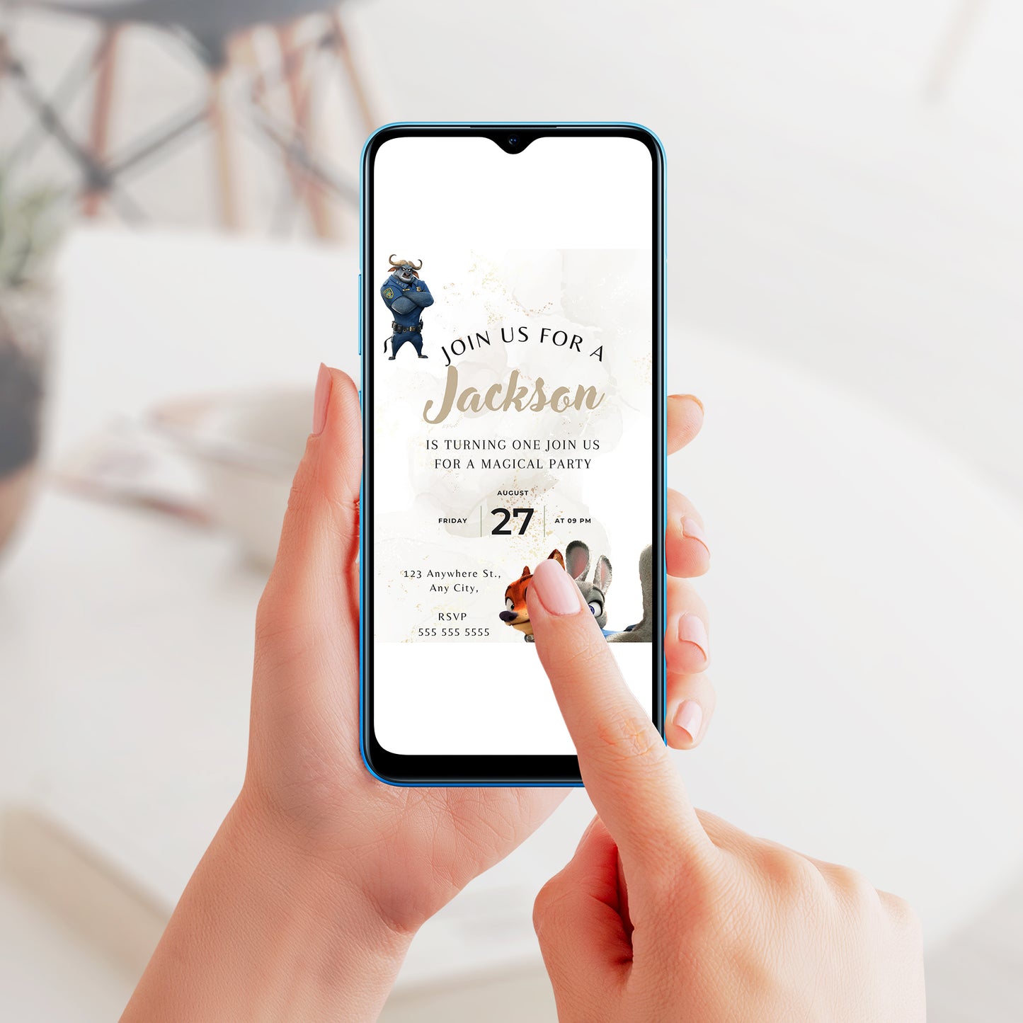 Zootopia Birthday Party Invitations Here - CreativeRino