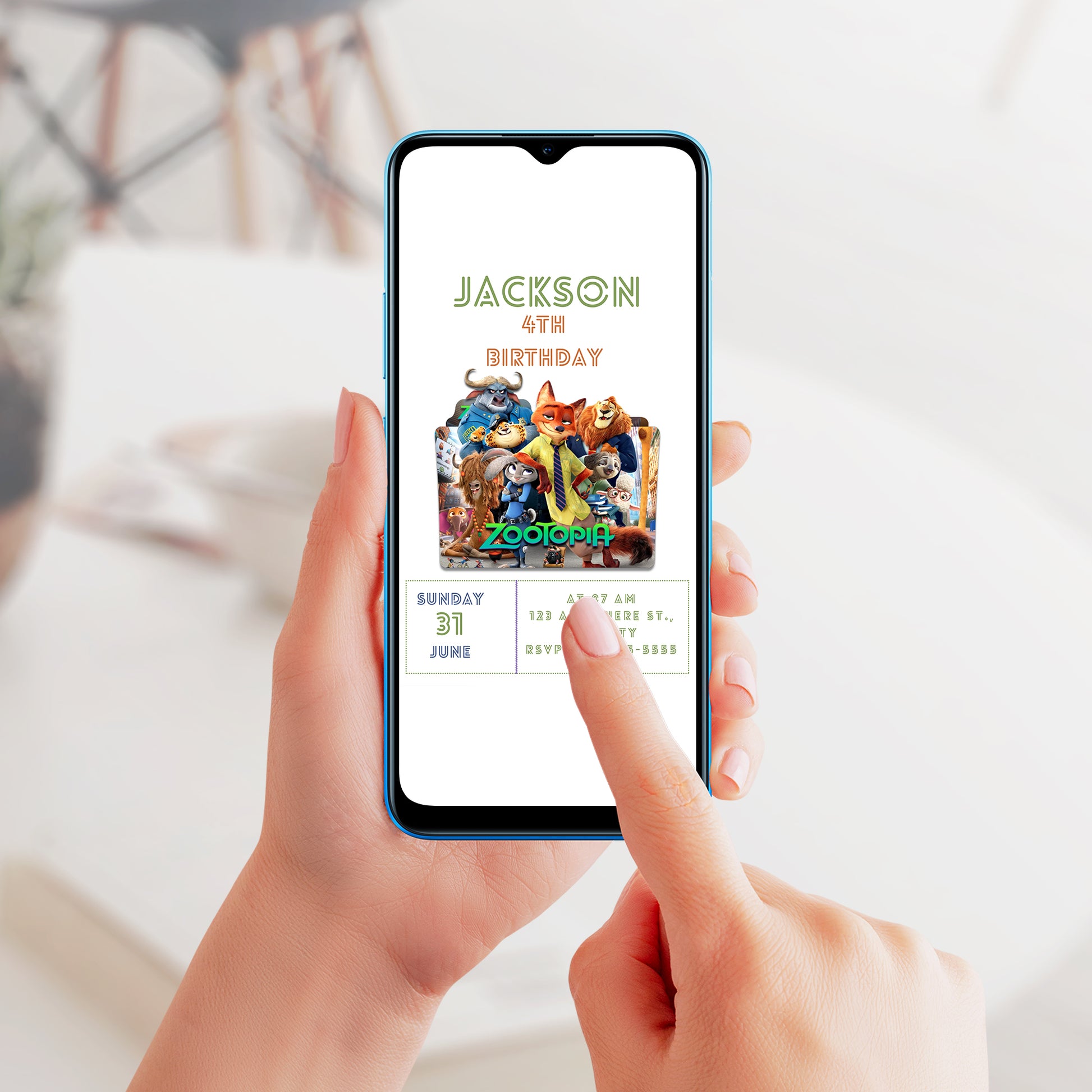 Zootopia Birthday Invite for Instant Fun - CreativeRino